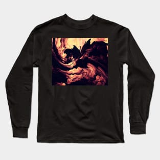 Black smoke Long Sleeve T-Shirt